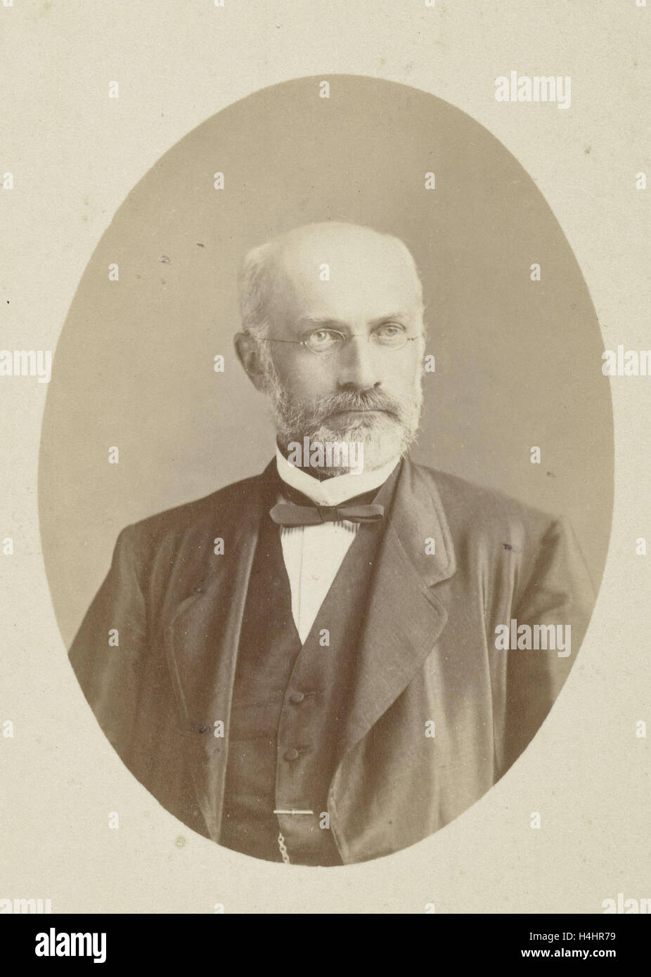 Portrait of Professor D. Herz, Anonymous, 1860 - 1880 Stock Photo