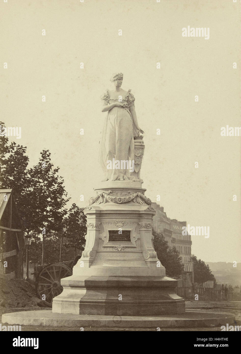 Statue of Joséphine de Beauharnais, Paris, France, A. Mansuy, 1860 - 1880 Stock Photo