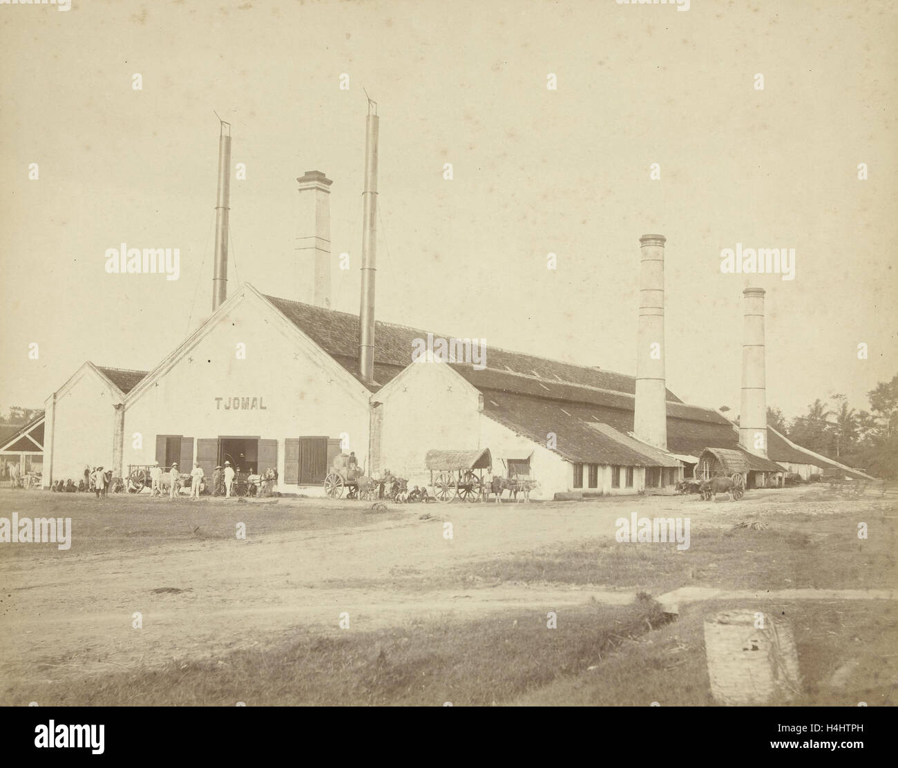 Factory Building of sugar Tjomal Java, Indonesia, Anonymous, 1870 ...