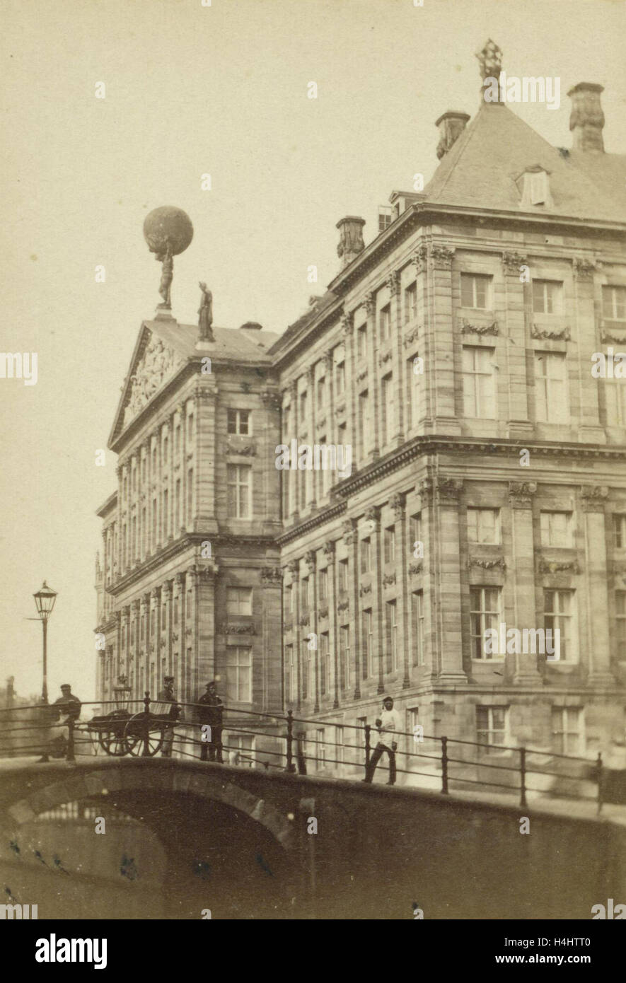 Amsterdam, The Netherlands. the Palace, Andries Jager, 1855 - 1880 Stock Photo