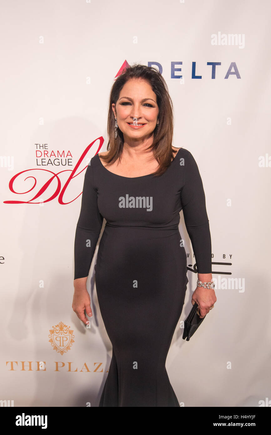 Singer Gloria Estefan attends The Drama League's Centennial Celebration at The Plaza Hotel on November 2nd, 2015 in New York City, New York. Stock Photo