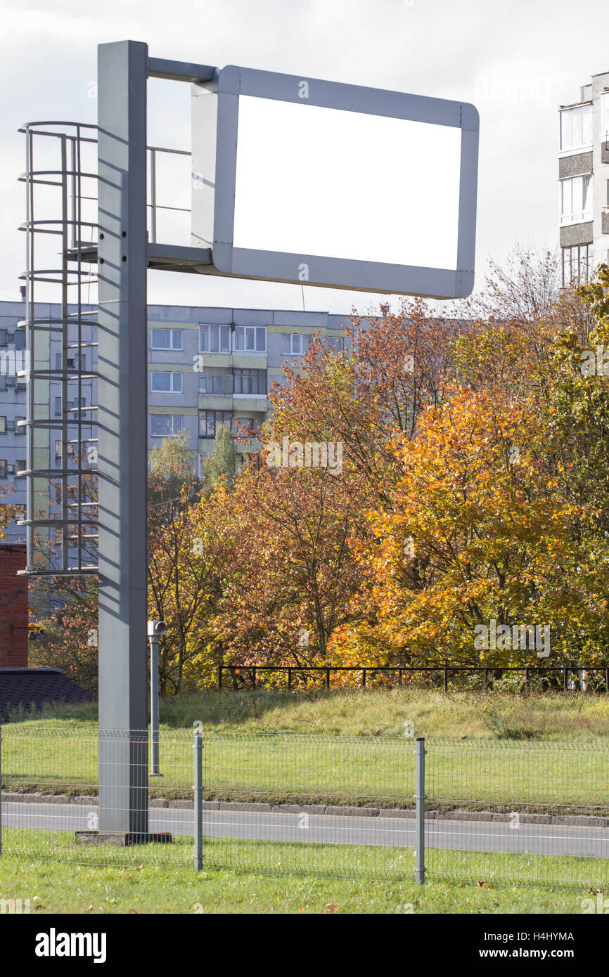 Mock up. Electronic scoreboard to information or advertising over the ...