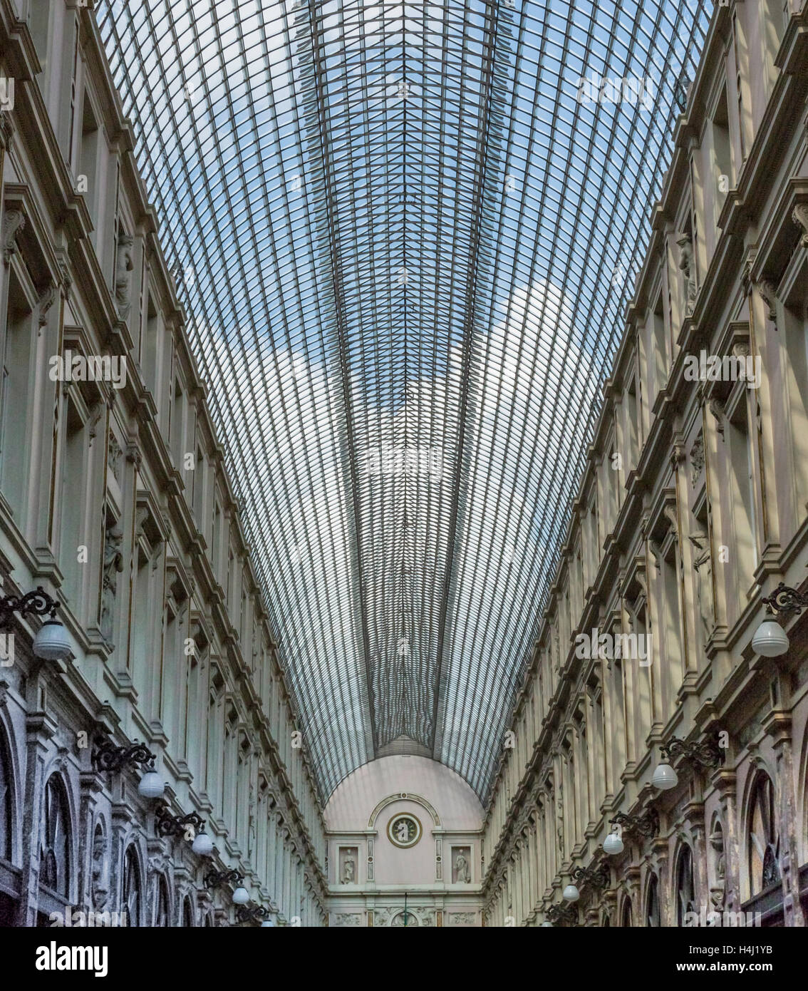Interior Skylight, Brussels train station Stock Photo