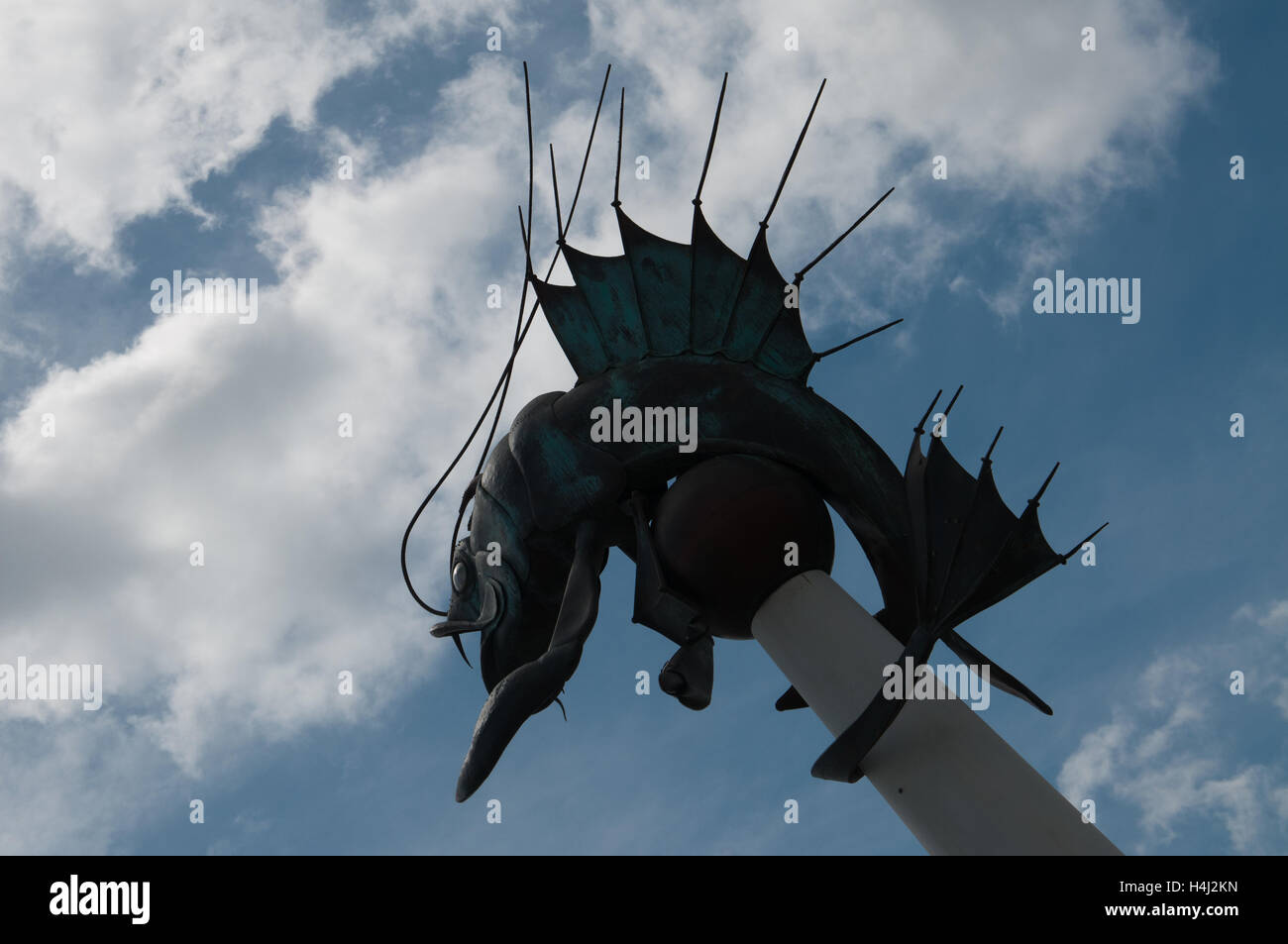 Plymouth barbican prawn sculpture hires stock photography and images