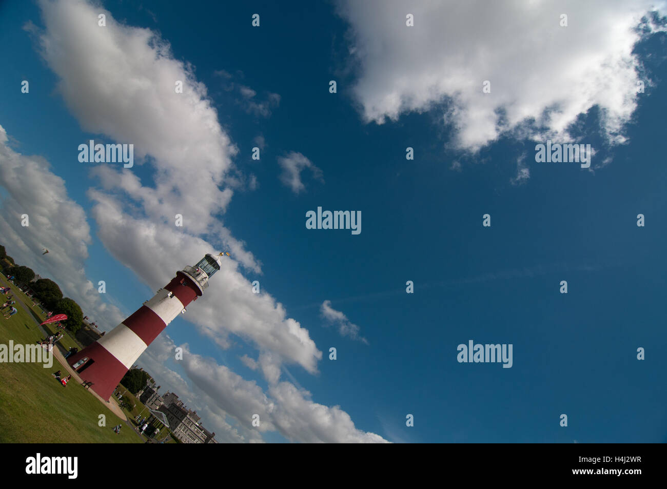 Smeaton's Tower, Plymouth Hoe Stock Photo - Alamy