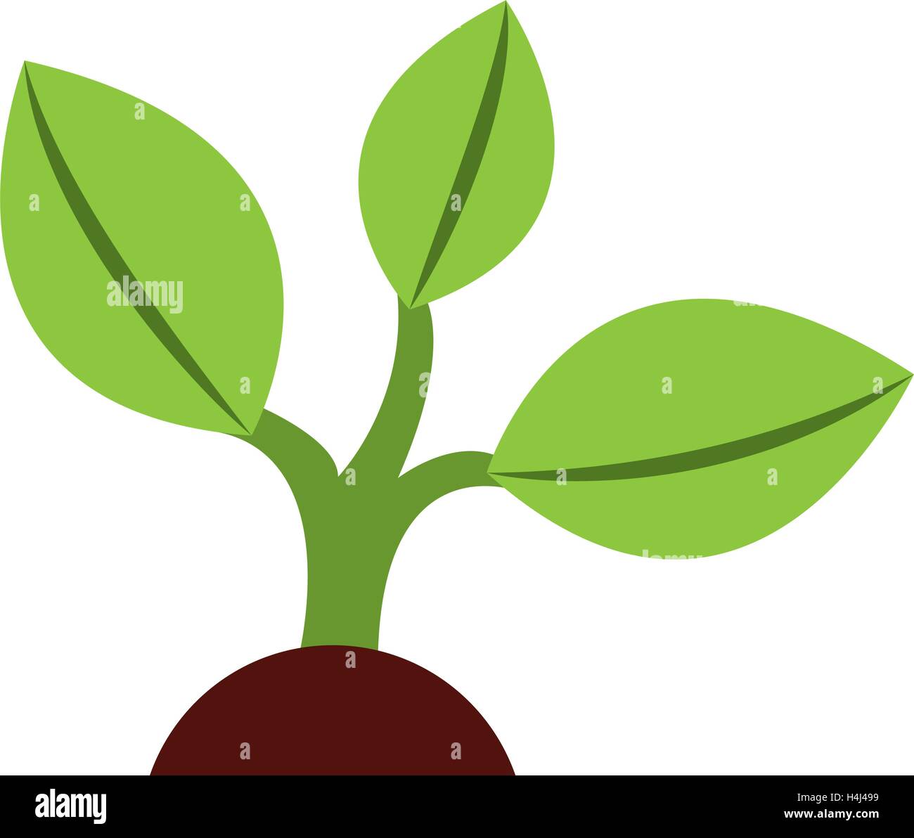 leafs plant ecology symbol Stock Vector Image & Art - Alamy