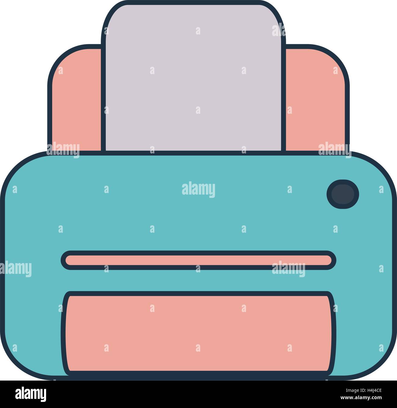 printer-machine-design-stock-vector-image-art-alamy