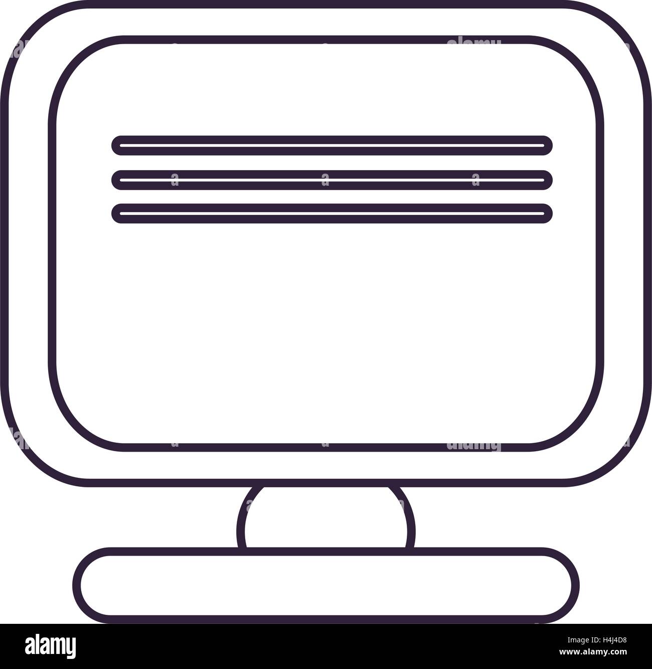 Traceable Computer Monitor Image monitor computer device Stock Vector Image & Art - Alamy