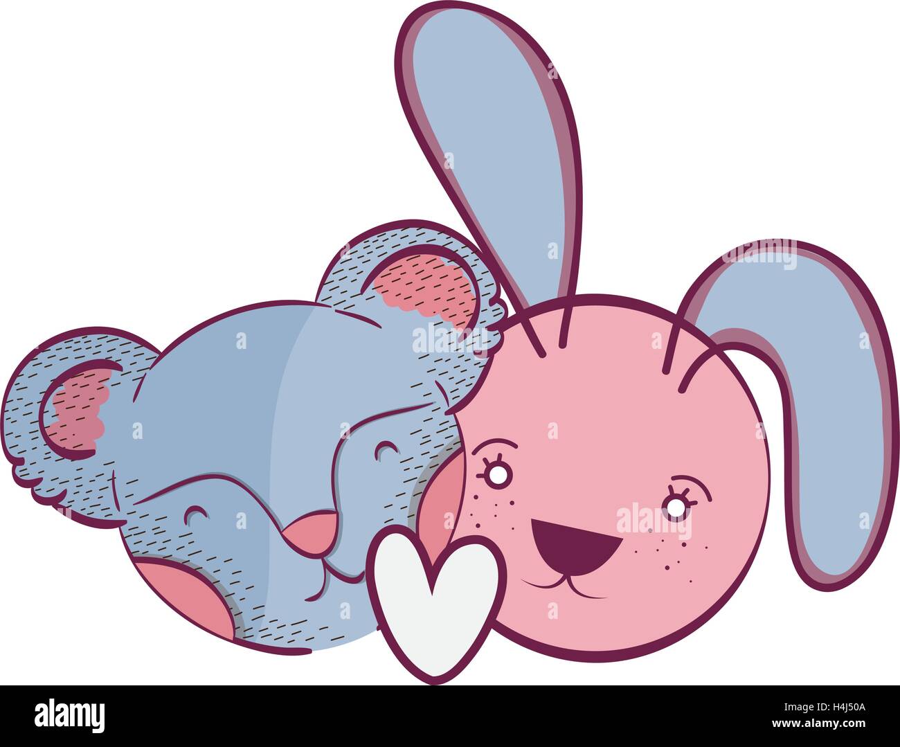 bear and rabbit design Stock Vector Image & Art - Alamy