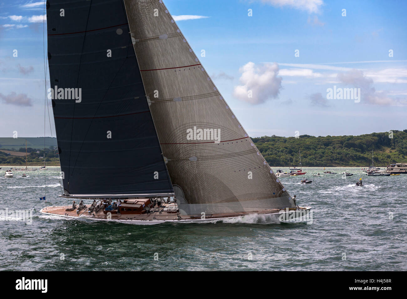 YACHTS AT NEWPORT ILLUMINATION OF THE FLEET NAUTICAL YACHT SAILS SPECTATORS
