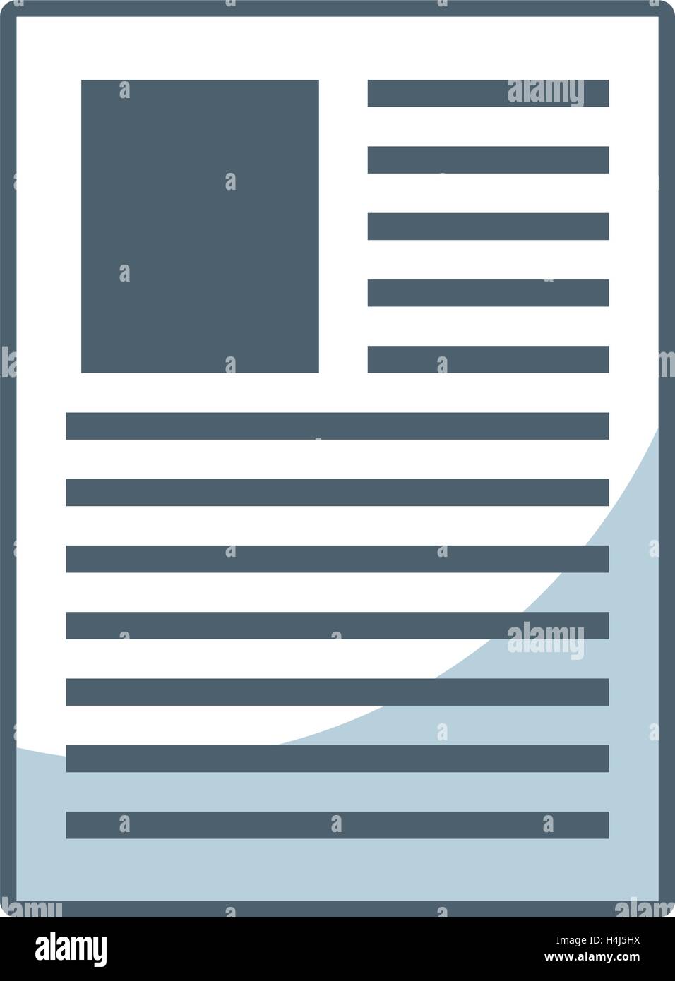 paper document flat line icon Stock Vector Image & Art - Alamy