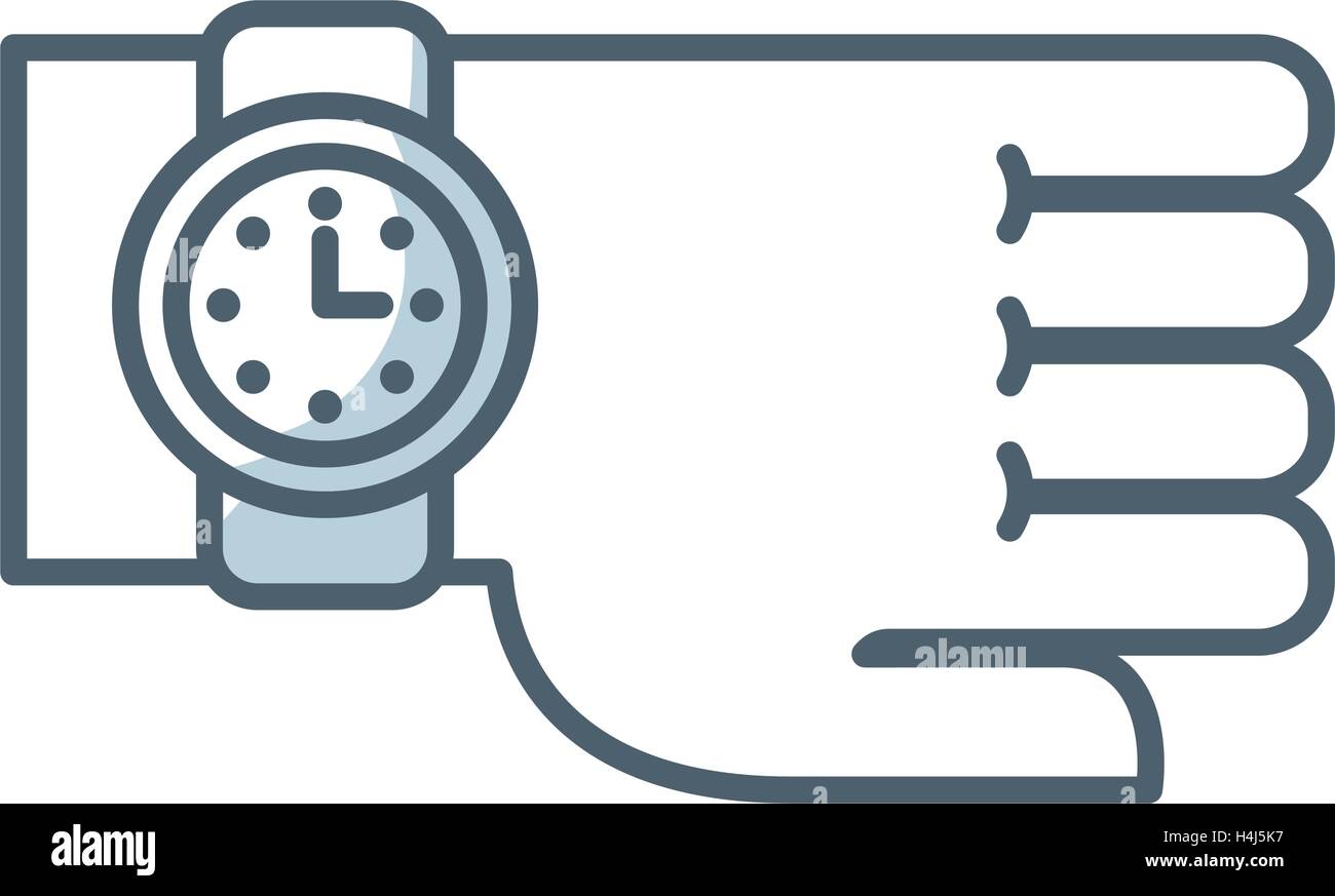time clock watch flat icon Stock Vector Image & Art - Alamy