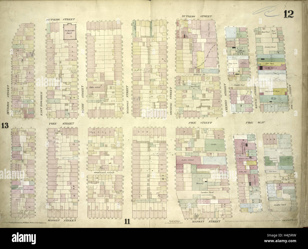 Pike new york map High Resolution Stock Photography and Images Alamy