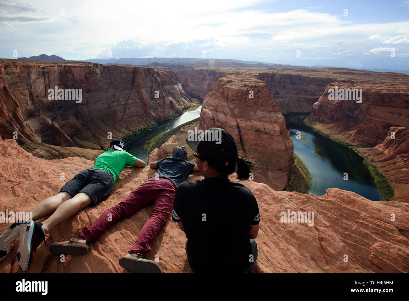 Horseshoe Bend seen from the lookout point, Colorado river, Page, Arizona, USA Stock Photo Alamy