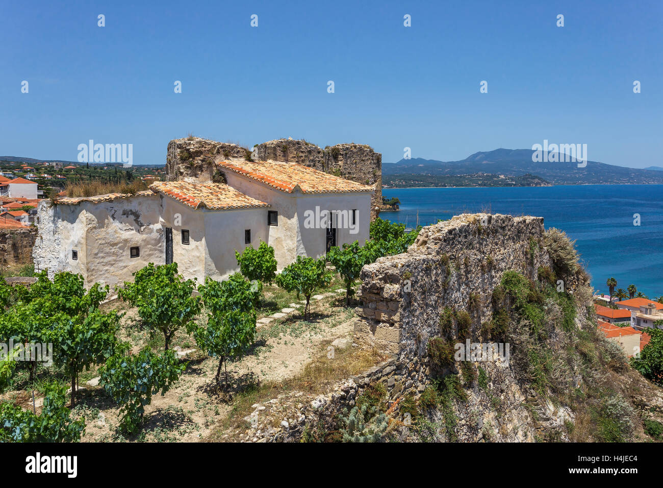 monastery of Agios Ioannis inside Koroni fortress, Peloponnese Stock Photo  - Alamy