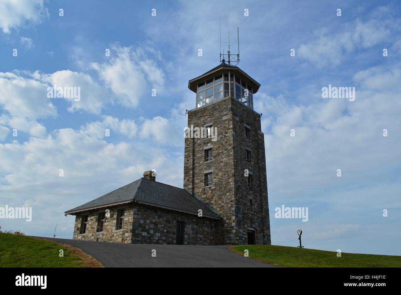 An Observation Tower On Quabbin Hill Along The Quabbin Reservoir In ...