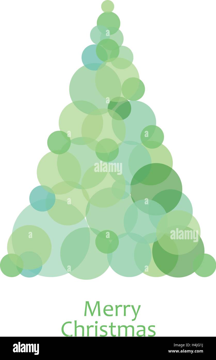 vector illustration of an abstract Christmas tree Stock Vector Image ...