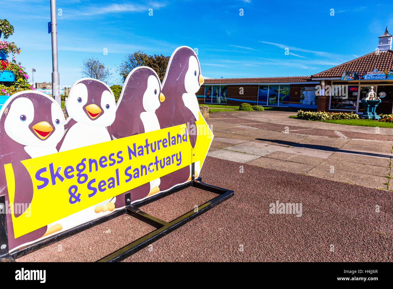 Skegness natureland seal sanctuary building exterior sign Skegness
