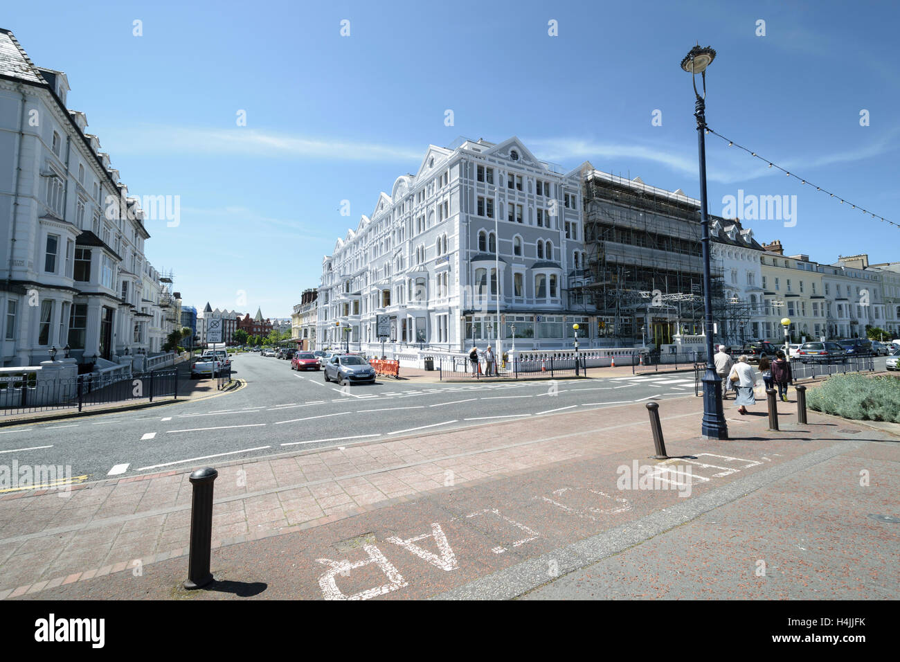 Llandudno Imperial hotel on the corner of Vaughan street North Wales coast Stock Photo Alamy