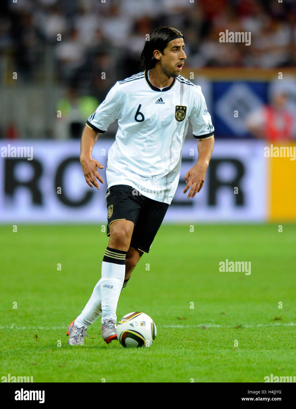 Sami Khedira, football match, Germany vs. Bosnia-Herzegovina, 3-1, Commerzbank Arena, Frankfurt, Hesse Stock Photo
