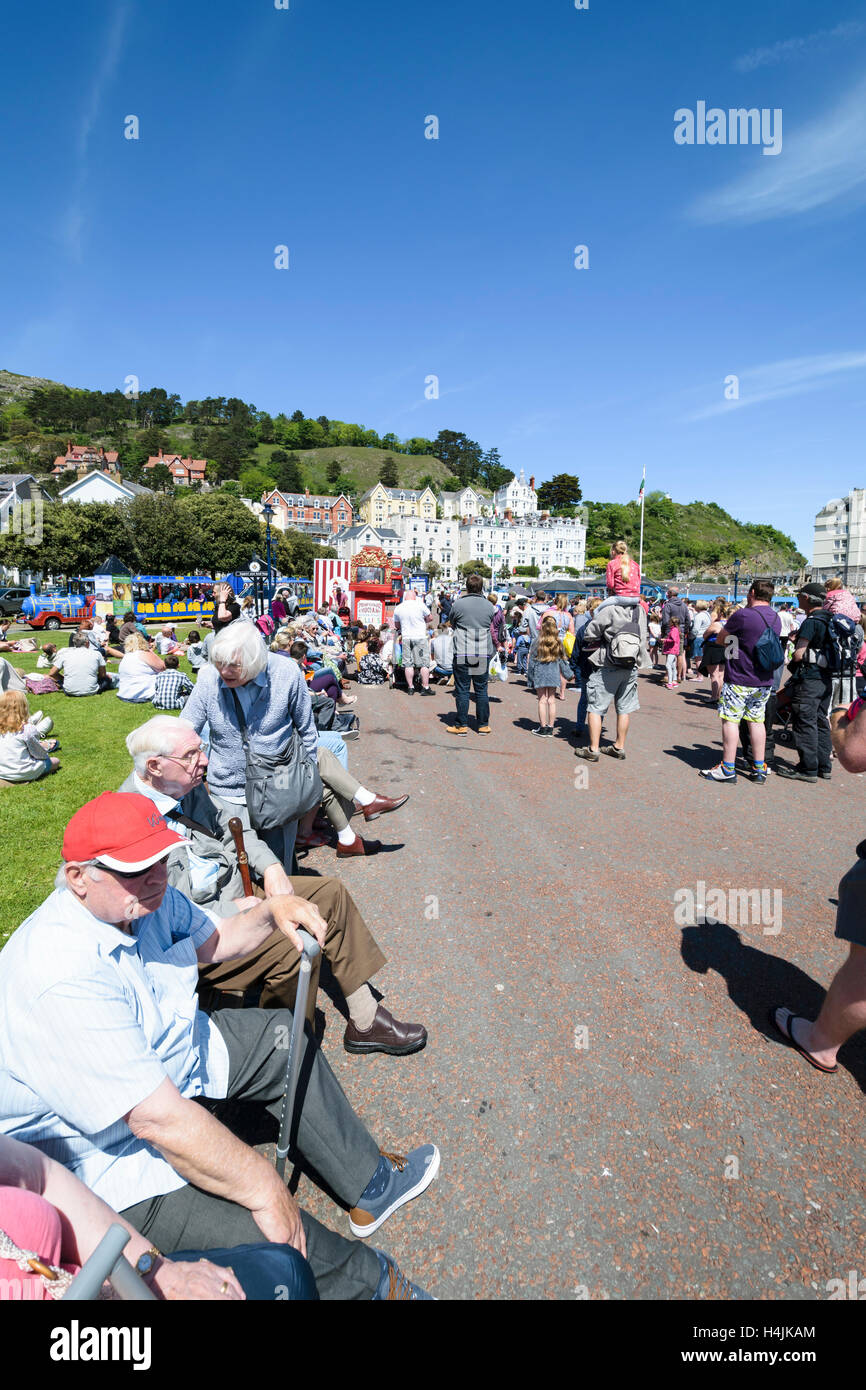 Llandudno promenade Codmans Punch and Judy on the North Wales coast Stock Photo
