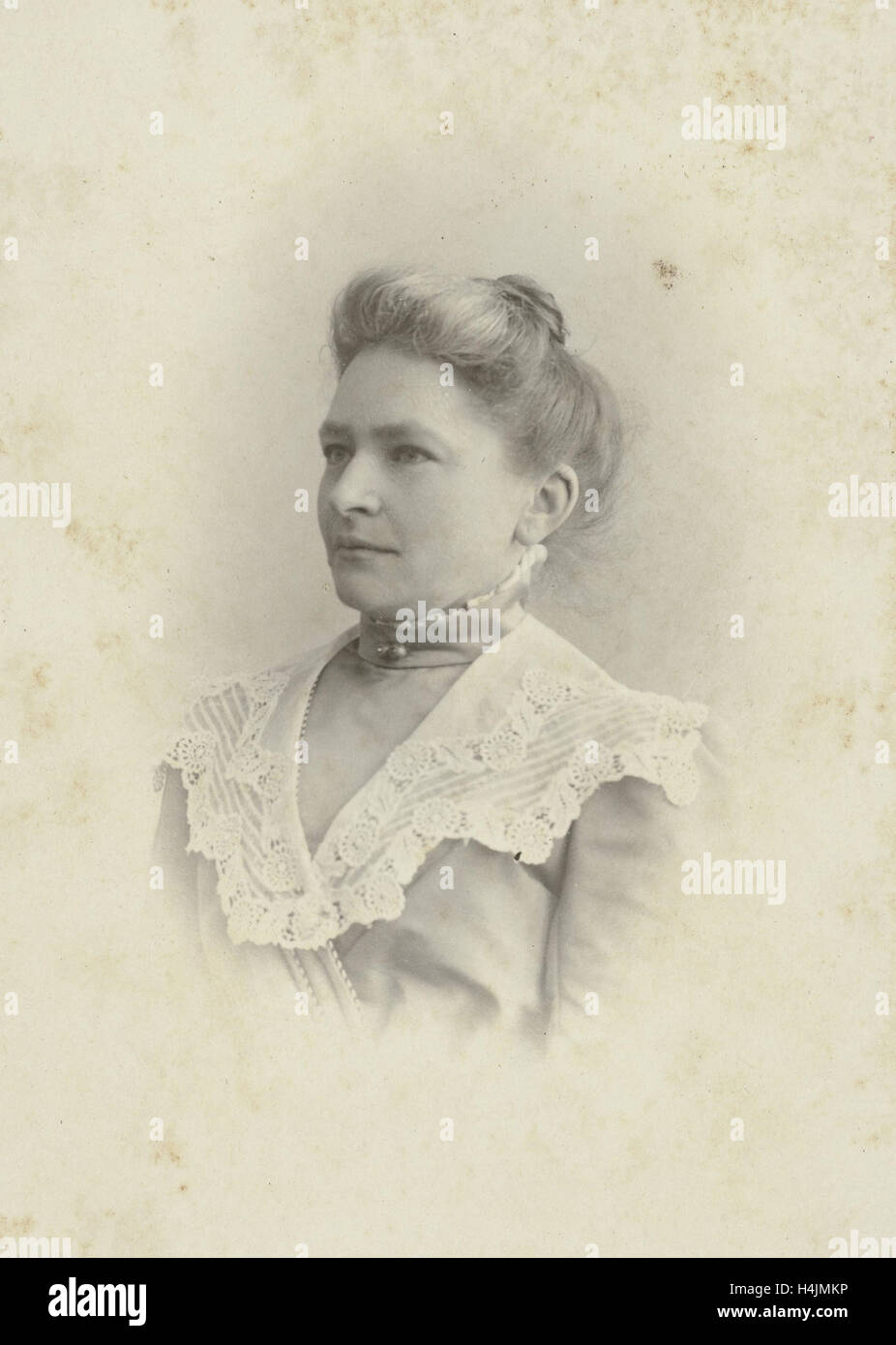 High collar dress hi-res stock photography and images - Alamy