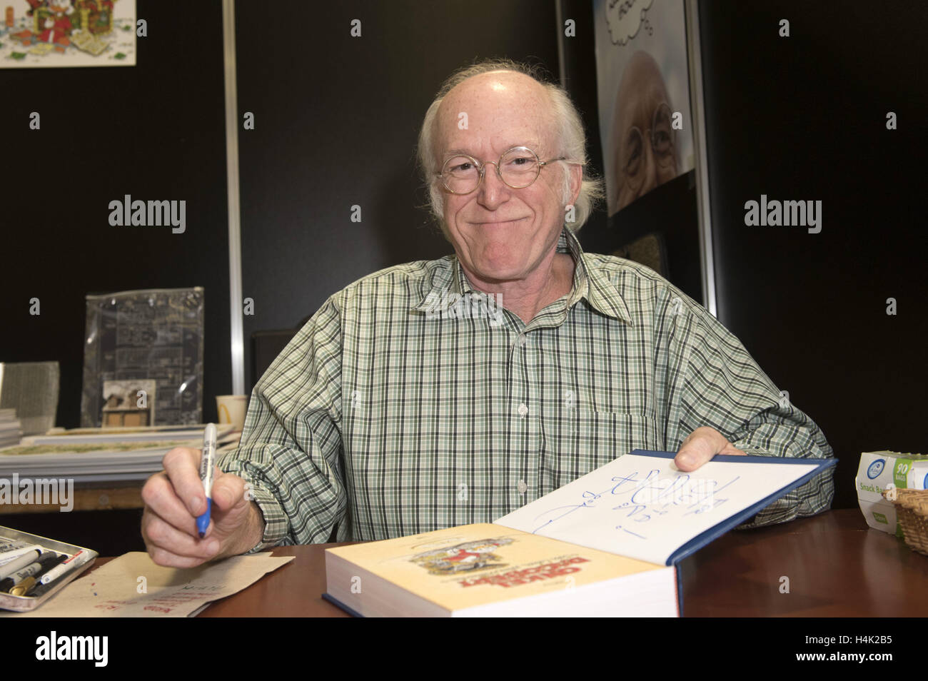 Berlin, Germany. 15th Oct, 2016. Comic artist Don Rosa attends the ...
