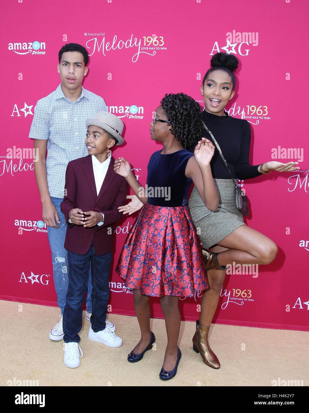 Los Angeles, CA, USA. 10th Oct, 2016. Marcus Scribner, Miles Brown ...