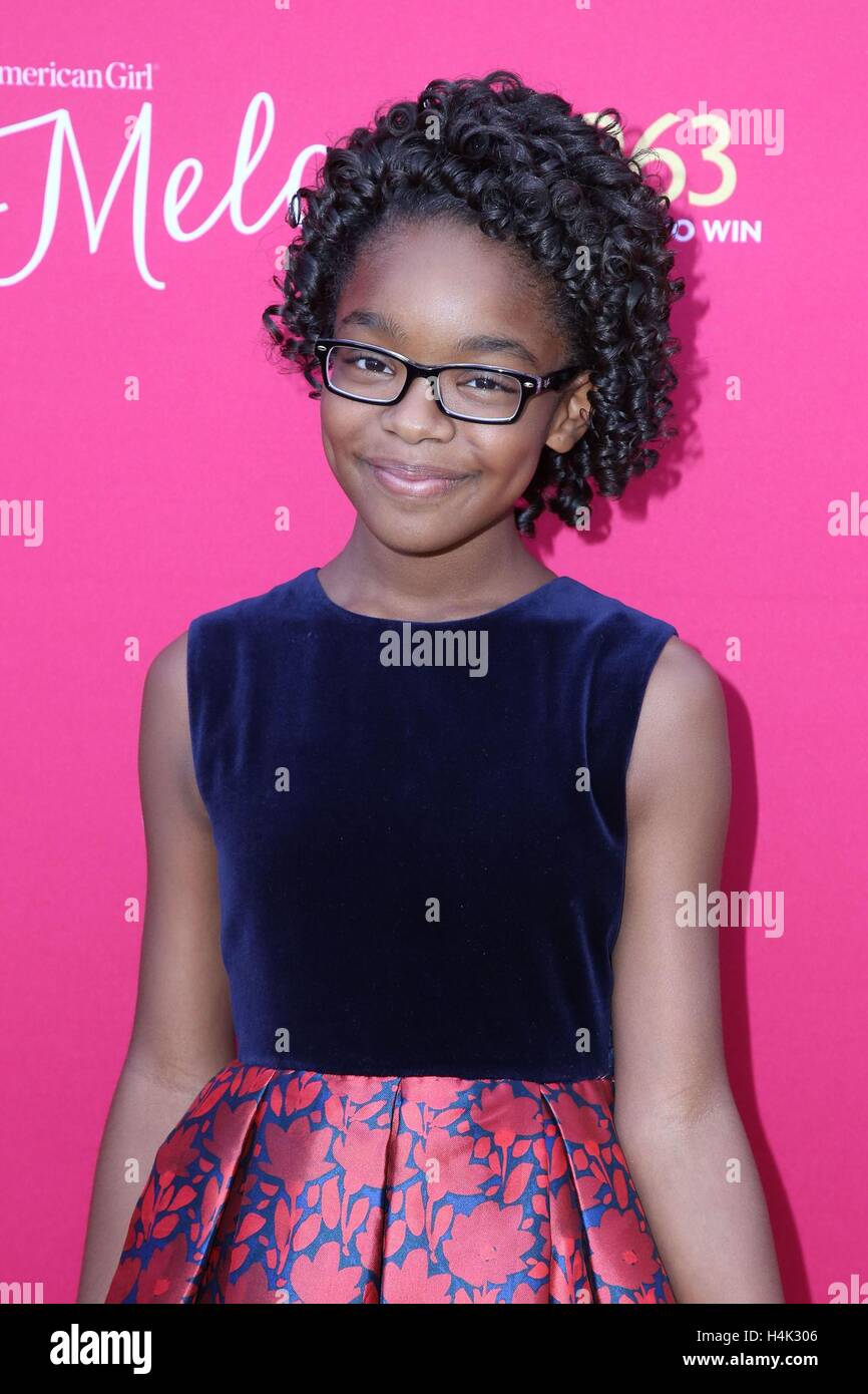 Los Angeles, CA, USA. 10th Oct, 2016. Marsai Martin at arrivals for AN ...