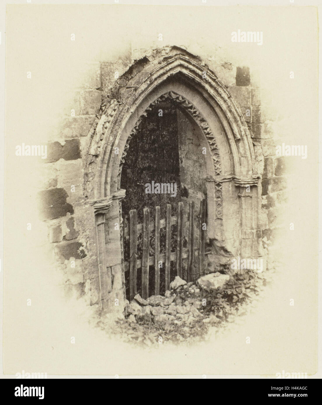 Rievaux Abbey; Old Gateway, William Russell Sedgfield, c. 1855 - c. 1862 Stock Photo