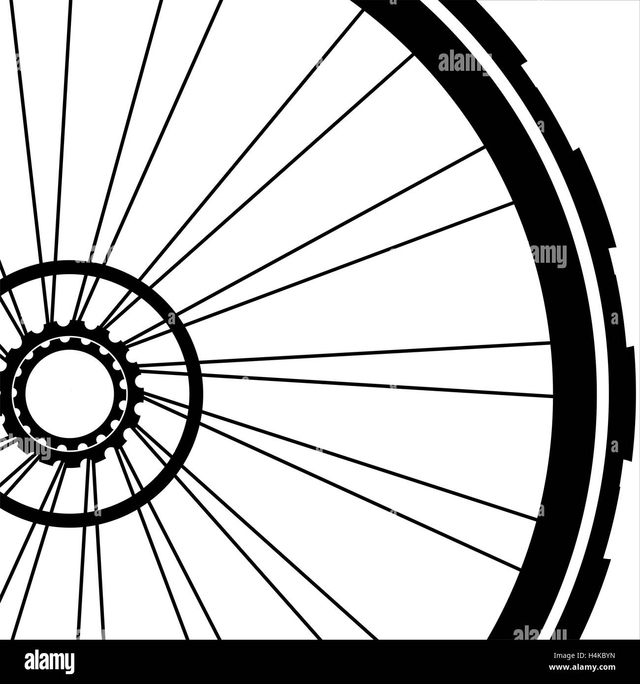 Bike wheel isolated on white background Stock Photo Alamy