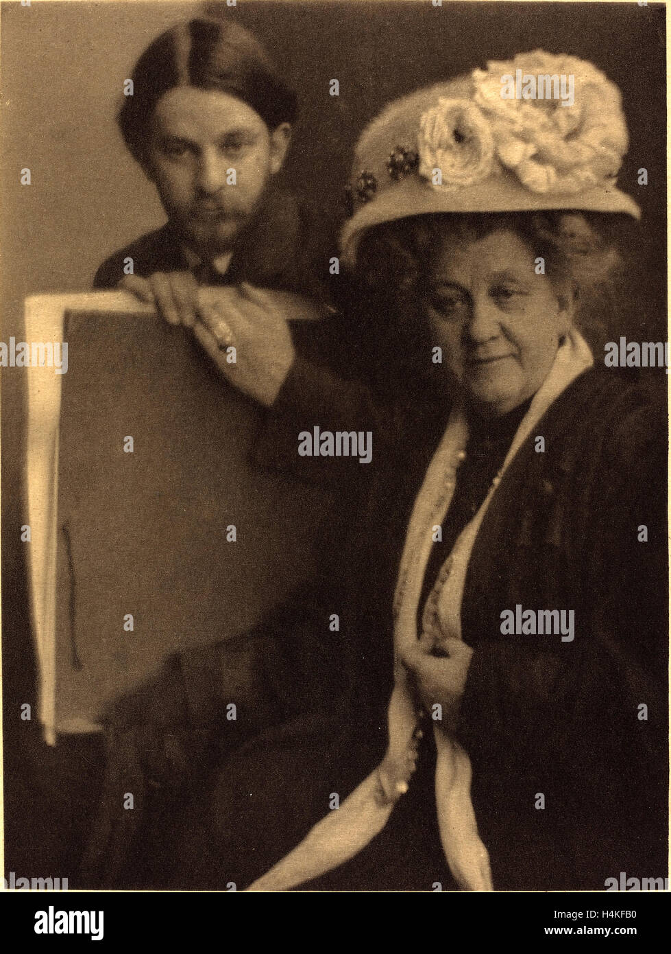 Clarence H. White, Alvin Langdon Coburn and His Mother, American, 1871-
