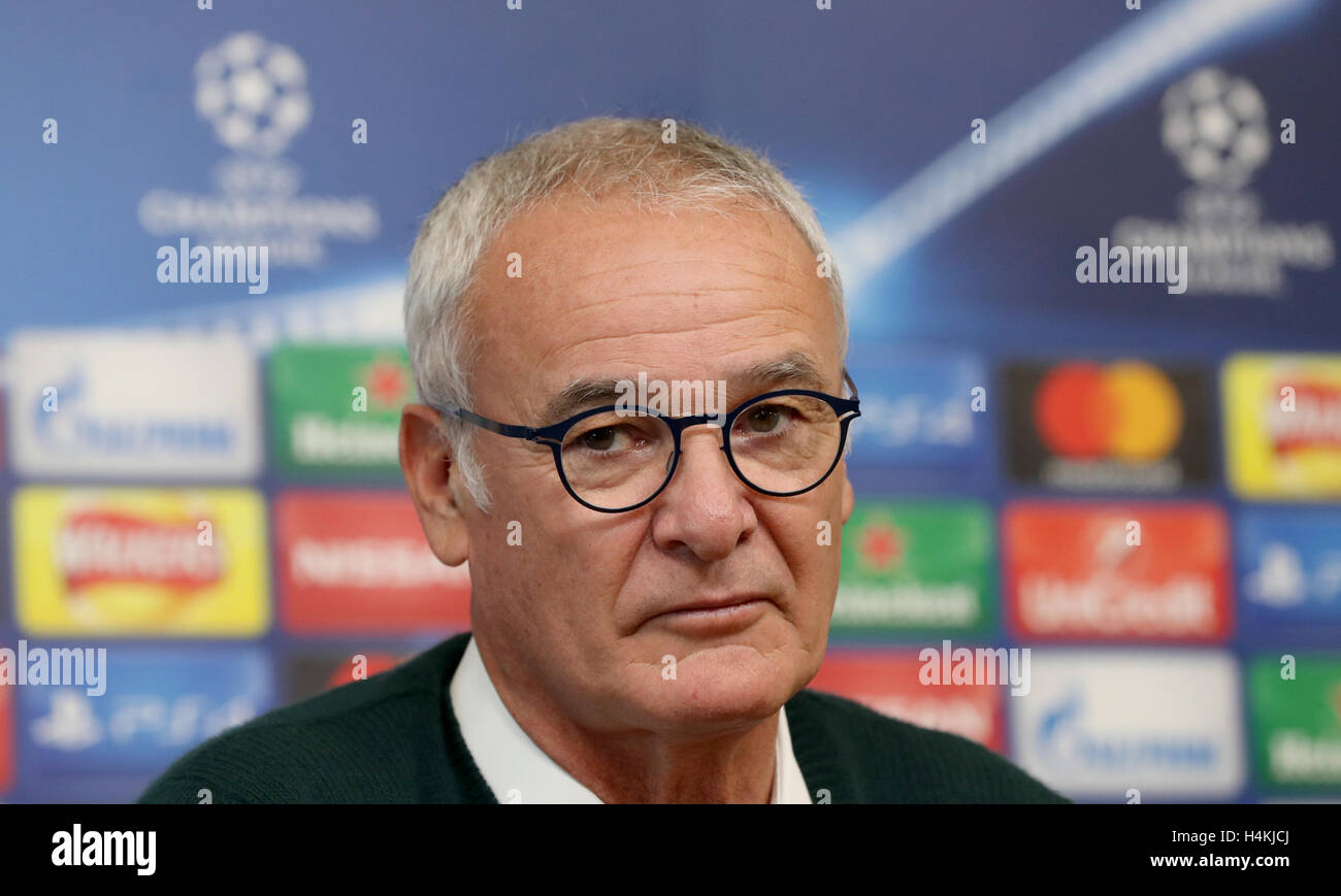 Leicester City Manager Claudio Ranieri During A Press Conference Ahead 