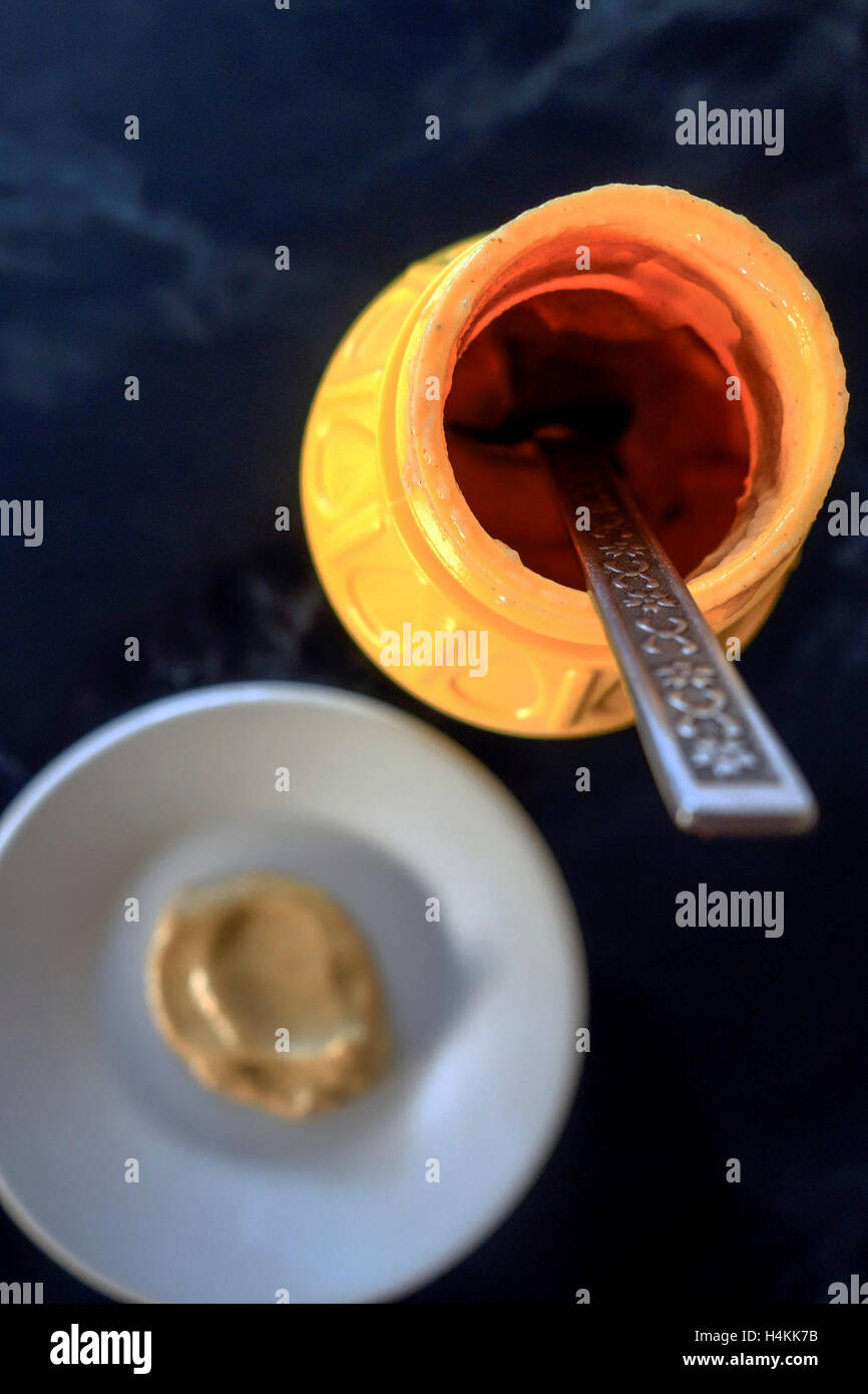 Mustard Bottle Stock Photo Alamy