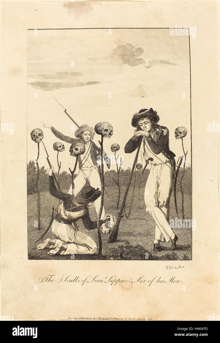 William Blake after John Gabriel Stedman (British, 1757 1827), The