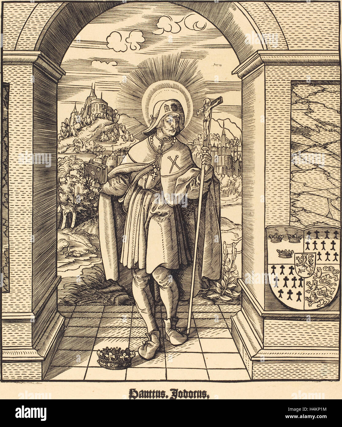 Leonhard Beck (German, c. 1480 - 1542), Saint Jodocus, 1516-1518 ...