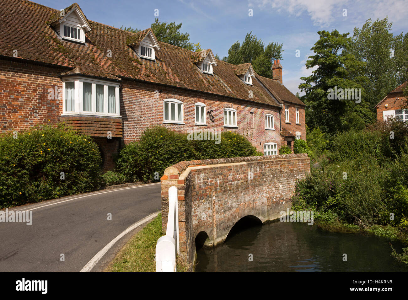 England, Berkshire, Hungerford, Denford Mill on River Stock
