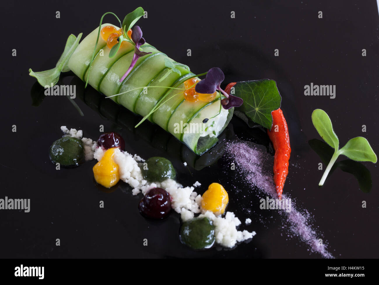 Salad, Healthy food, Fine dining Stock Photo