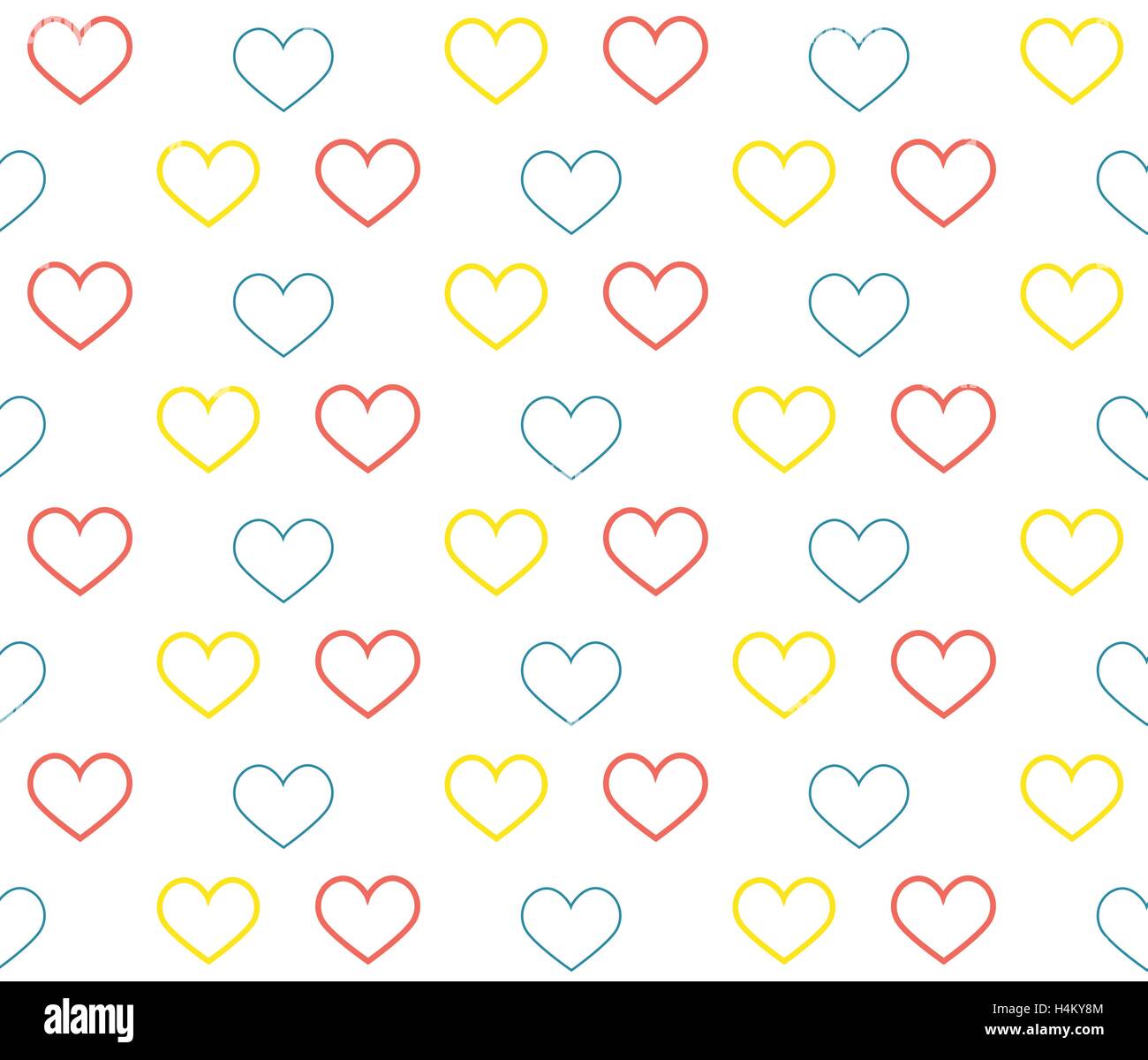 Seamless pattern with hearts.Vector illustration Stock Vector Image ...