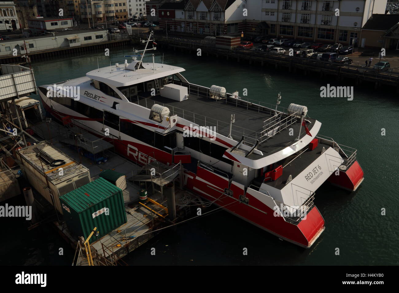 Red Jet 6 high speed ferry,Southampton,UK Stock Photo