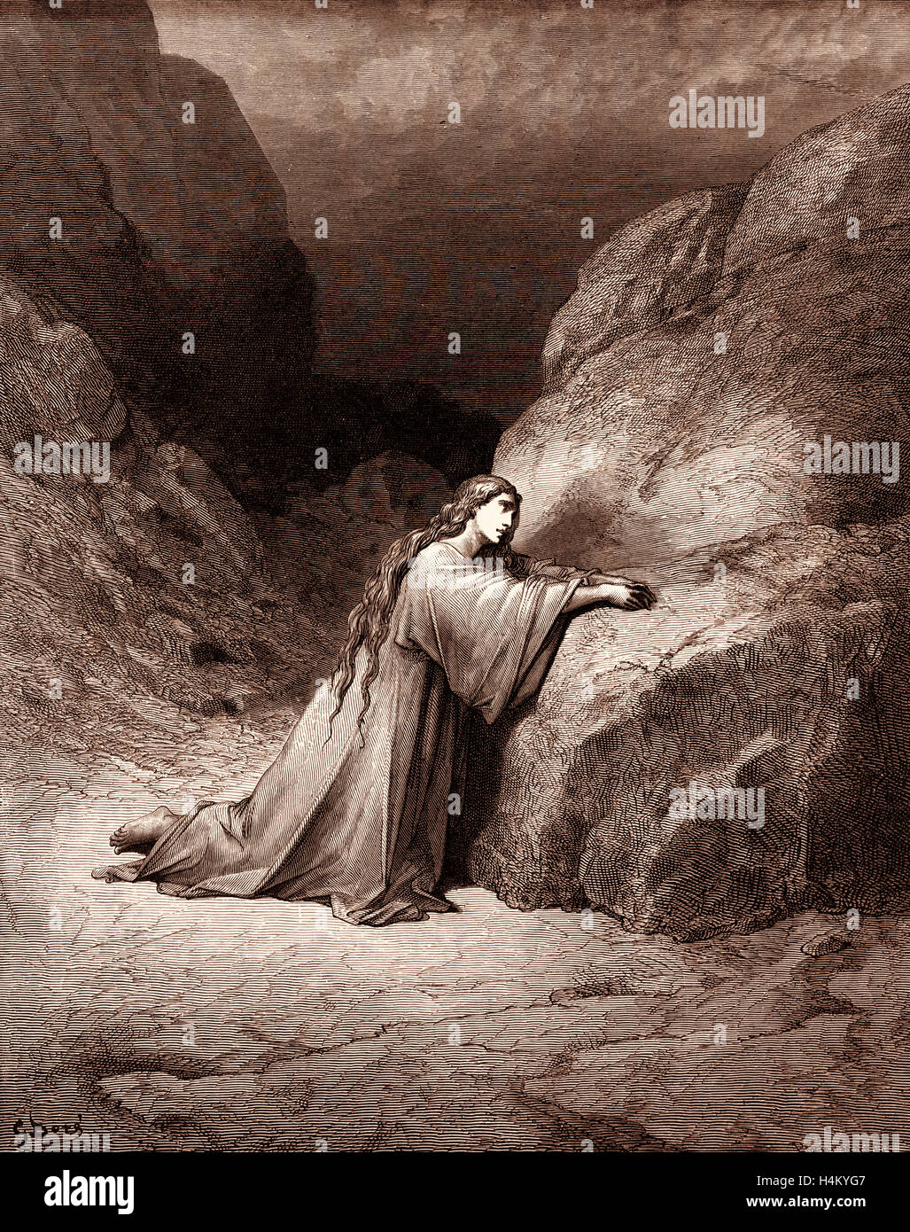 Mary Magdalene Repentant Stock Photo