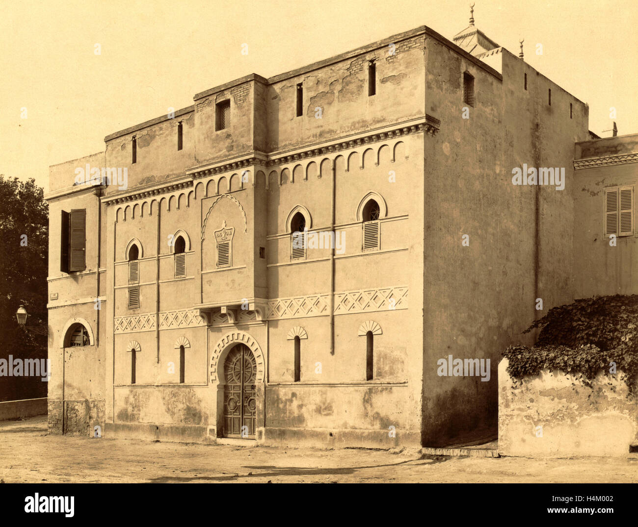 Mostaganem, the House of Cai ¨ D Algiers, the Neurdein Photographs of Algeria Including Byzantine and Roman Ruins in Tébessa Stock Photo
