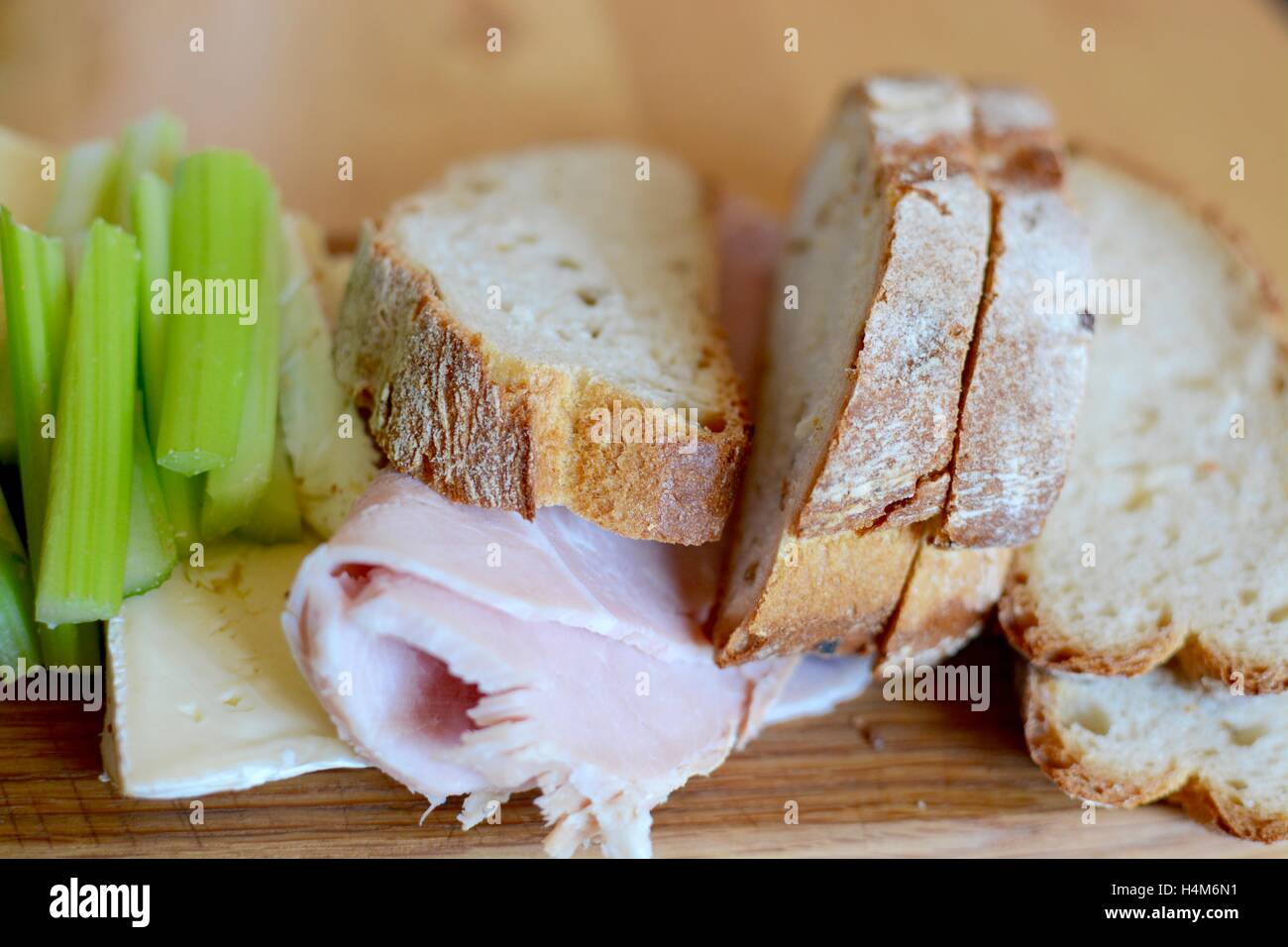 Artisan bread platter Stock Photo