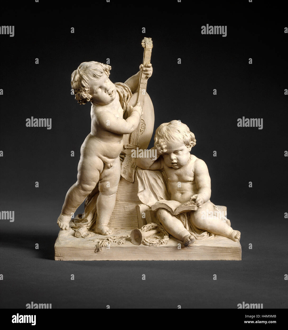 Clodion, Model for 'Poetry and Music', French, 1738-1814, 1774, terracotta Stock Photo