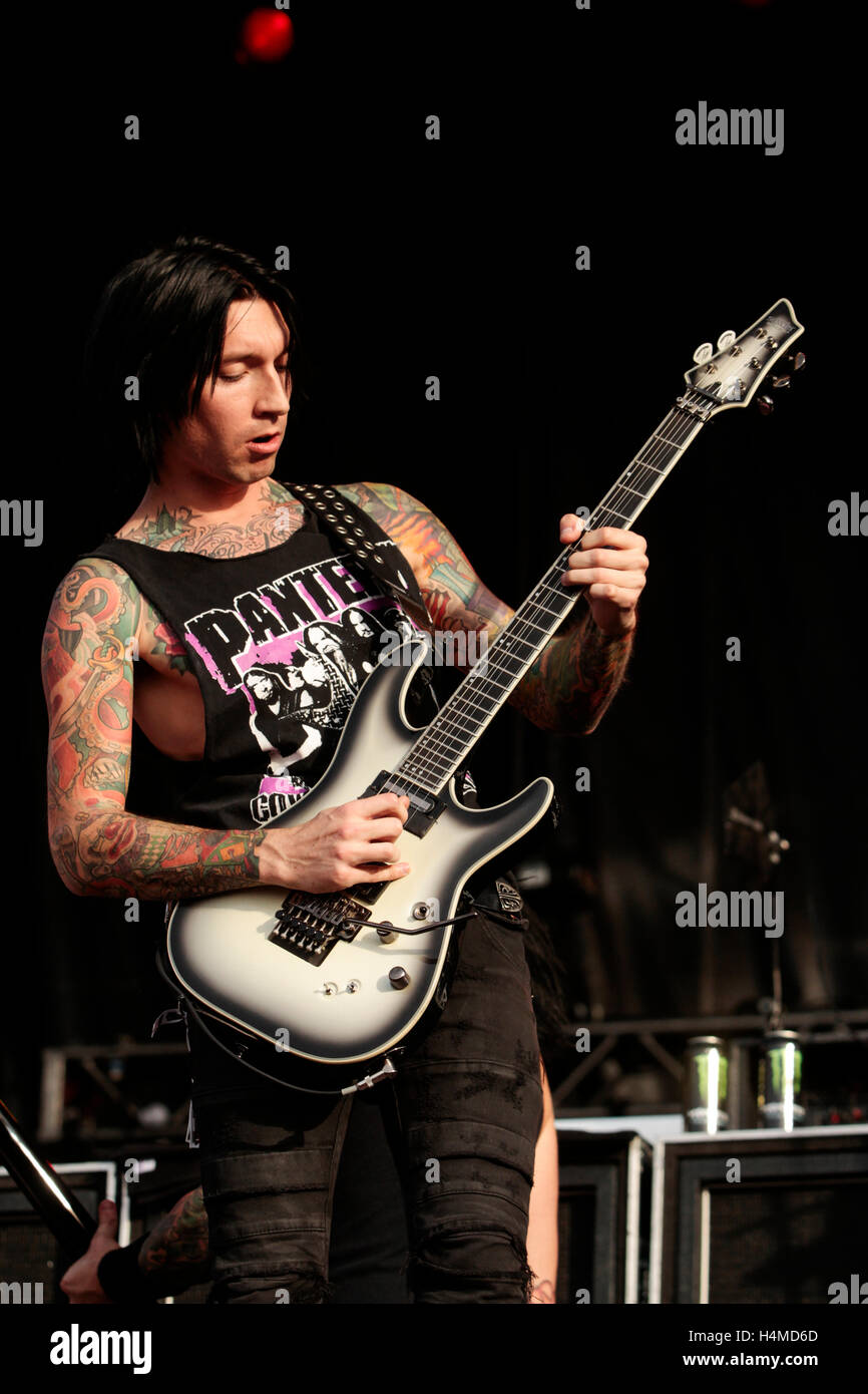 Guitarist Jake Pitts of Black Veil Brides performs at 2015 Monster