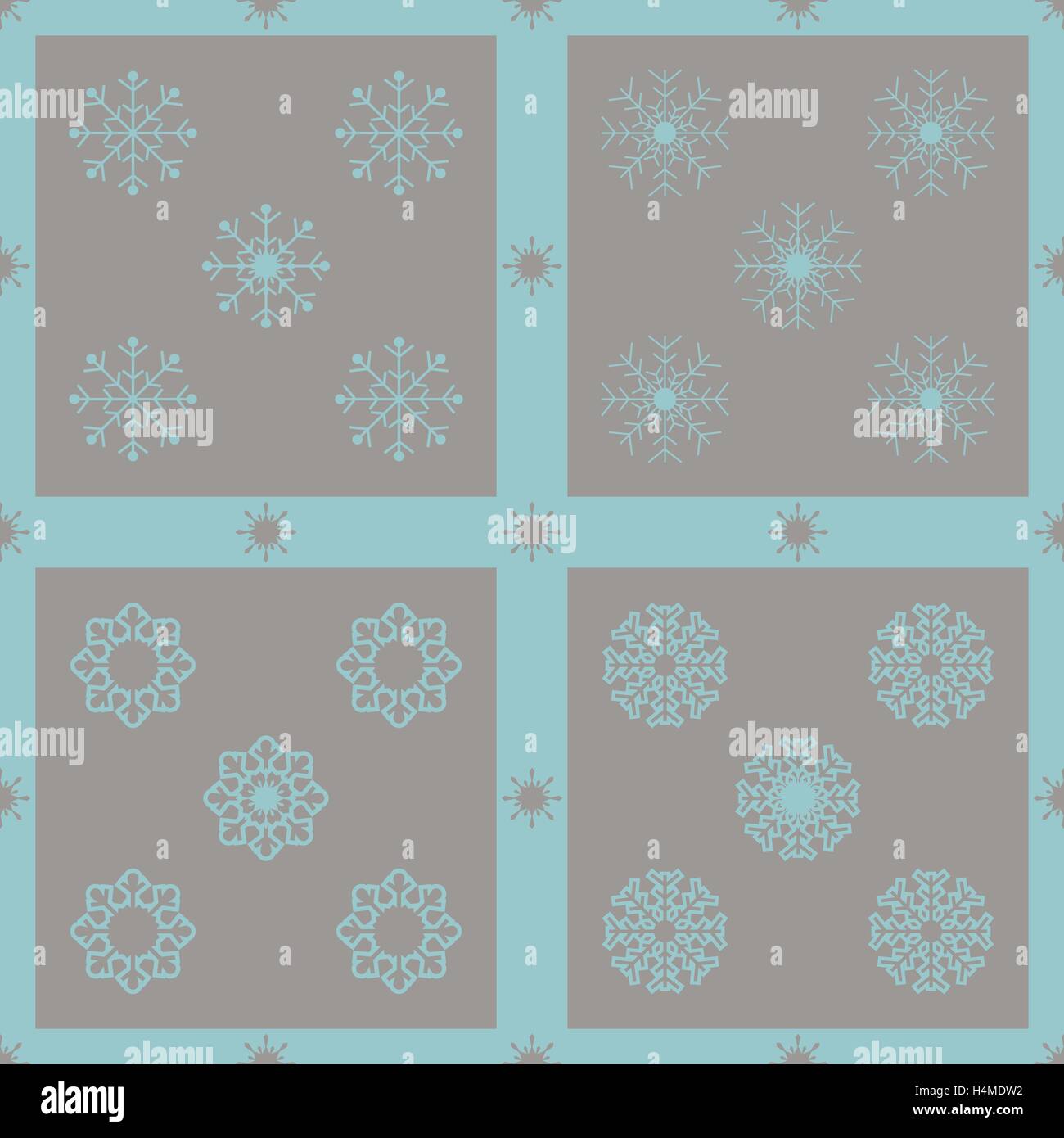 Christmas snowflakes seamless background Stock Vector Image & Art - Alamy