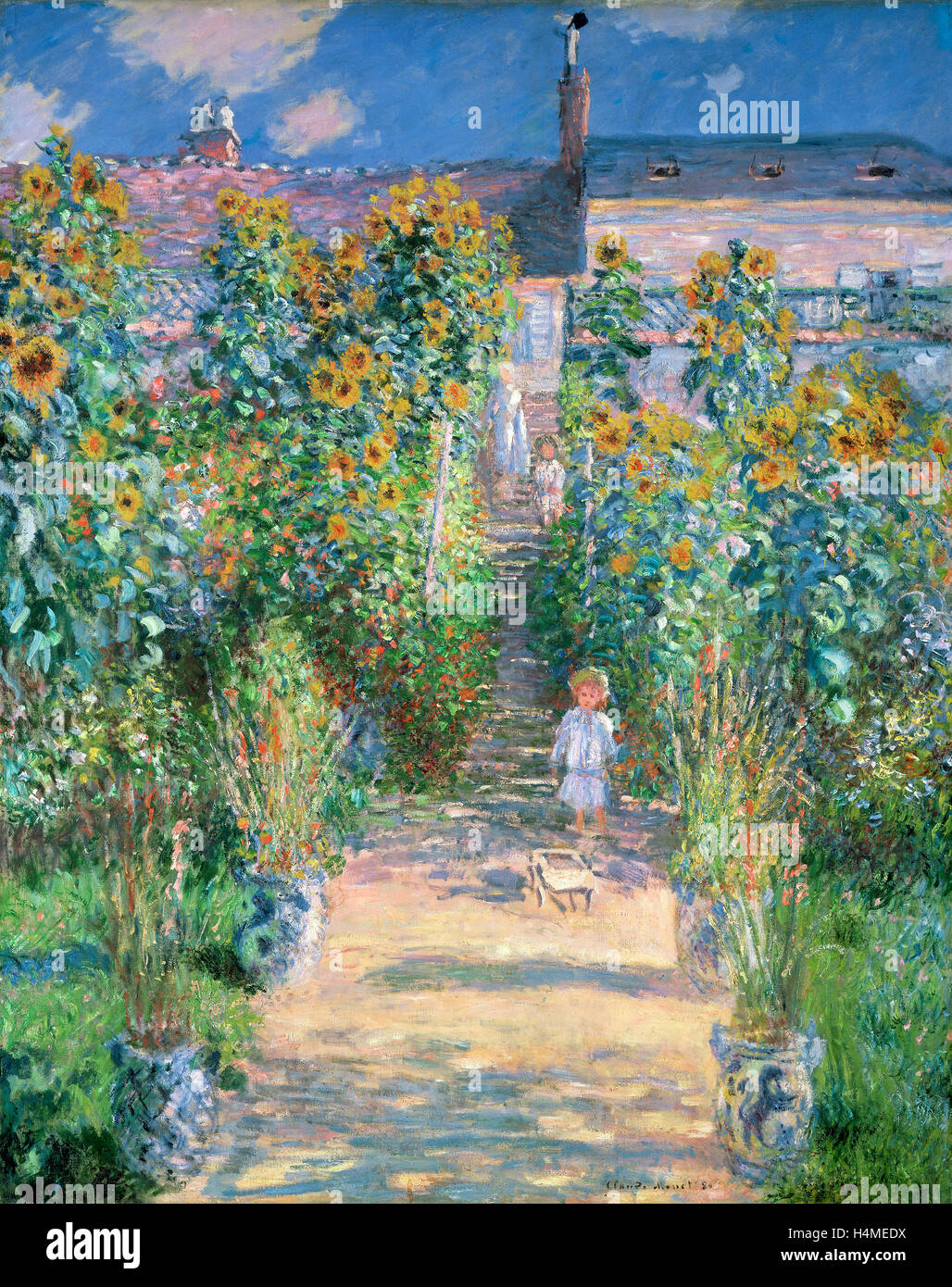The artists garden vetheuil hi-res stock photography and