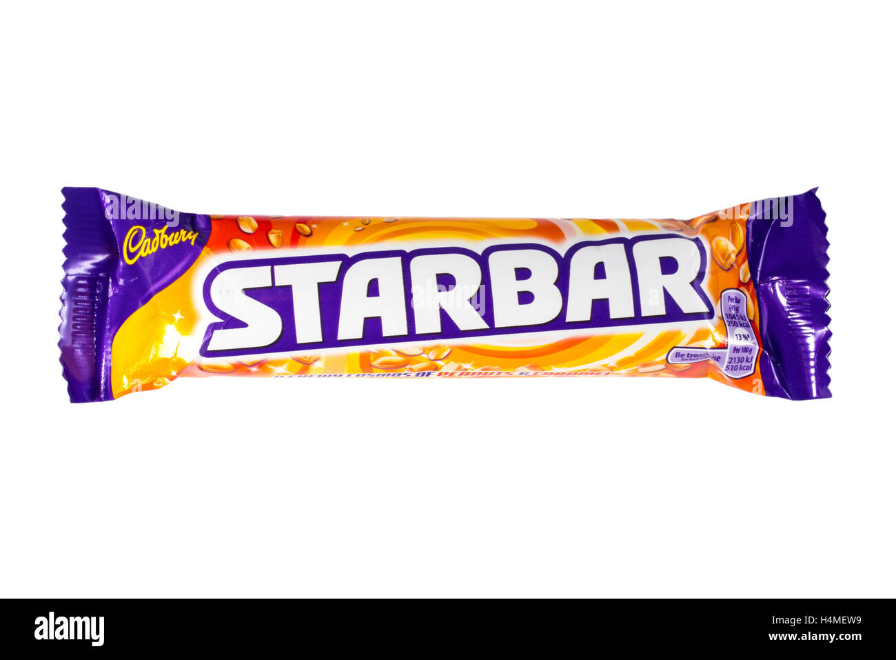 LONDON, UK - OCTOBER 13TH 2016: An unopened Starbar chocolate bar manufactured by Cadbury. Stock Photo