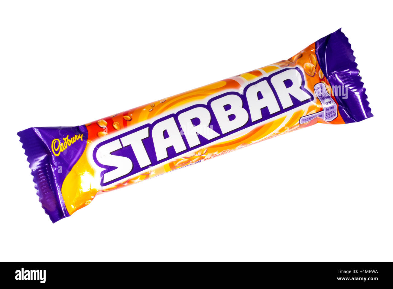 LONDON, UK - OCTOBER 13TH 2016: An unopened Starbar chocolate bar manufactured by Cadbury. Stock Photo