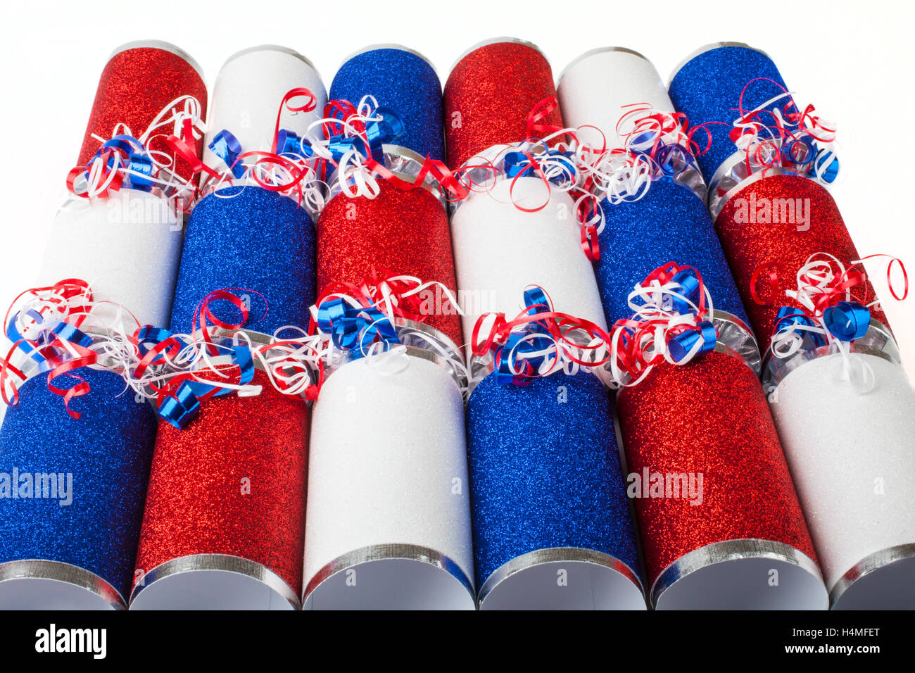 Christmas crackers traditional english christmas hires stock